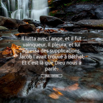 Picture 05 - Osée 12:4 LSG - Il lutta avec l'ange, et il fut vainqueur, Il - Bible Verse Picture
