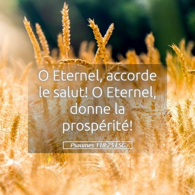 Picture 05 - Psaumes 118:25 LSG - O Eternel, accorde le salut! O Eternel, donne la - Bible Verse Picture