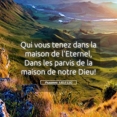 Picture 05 - Psaumes 135:2 LSG - Qui vous tenez dans la maison de l'Eternel, Dans - Bible Verse Picture