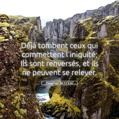 Picture 05 - Psaumes 36:12 LSG - Déjà tombent ceux qui commettent l'iniquité; - Bible Verse Picture