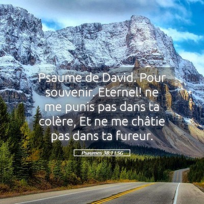 Picture 05 - Psaumes 38:1 LSG - Psaume de David. Pour souvenir. Eternel! ne me - Bible Verse Picture