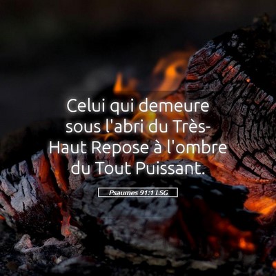 Picture 05 - Psaumes 91:1 LSG - Celui qui demeure sous l'abri du Très-Haut - Bible Verse Picture