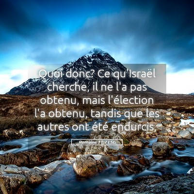 Picture 05 - Romains 11:7 LSG - Quoi donc? Ce qu'Israël cherche, il ne l'a pas - Bible Verse Picture