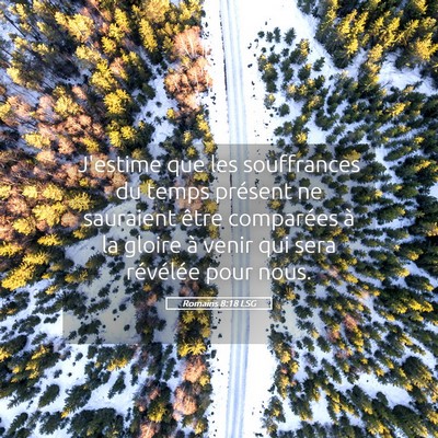 Picture 05 - Romains 8:18 LSG - J'estime que les souffrances du temps présent ne - Bible Verse Picture