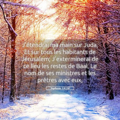Picture 05 - Sophonie 1:4 LSG - J'étendrai ma main sur Juda, Et sur tous les - Bible Verse Picture