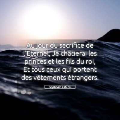 Picture 05 - Sophonie 1:8 LSG - Au jour du sacrifice de l'Eternel, Je châtierai - Bible Verse Picture