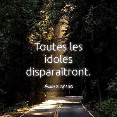 Picture 05 - Ésaïe 2:18 LSG - Toutes les idoles - Bible Verse Picture
