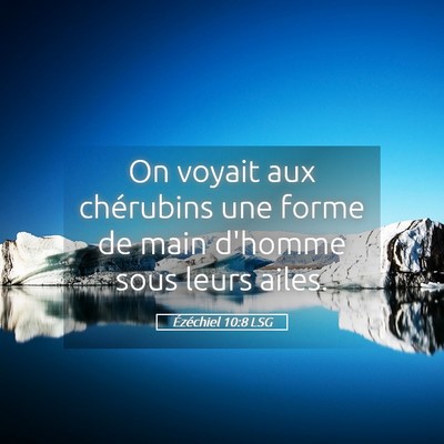 Picture 05 - Ézéchiel 10:8 LSG - On voyait aux chérubins une forme de main - Bible Verse Picture