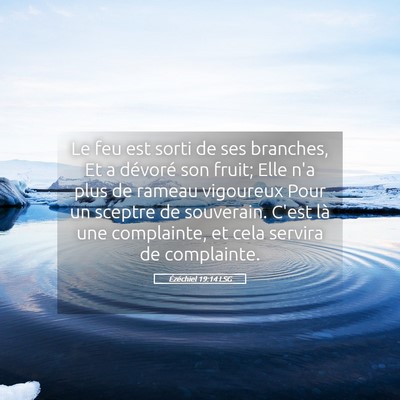 Picture 05 - Ézéchiel 19:14 LSG - Le feu est sorti de ses branches, Et a dévoré - Bible Verse Picture