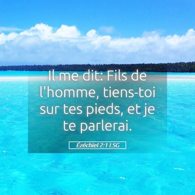 Picture 05 - Ézéchiel 2:1 LSG - Il me dit: Fils de l'homme, tiens-toi sur tes - Bible Verse Picture