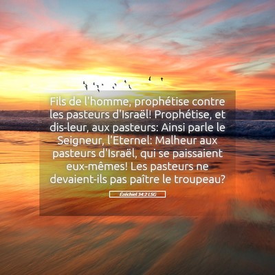 Picture 05 - Ézéchiel 34:2 LSG - Fils de l'homme, prophétise contre les pasteurs - Bible Verse Picture