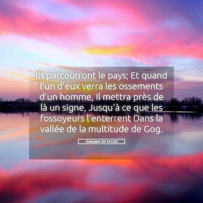 Picture 05 - Ézéchiel 39:15 LSG - Ils parcourront le pays; Et quand l'un d'eux - Bible Verse Picture