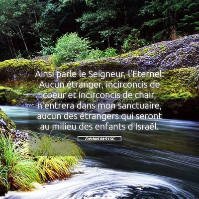 Picture 05 - Ézéchiel 44:9 LSG - Ainsi parle le Seigneur, l'Eternel: Aucun - Bible Verse Picture