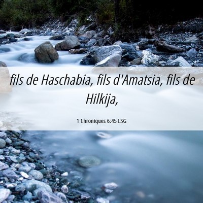 Picture 06 - 1 Chroniques 6:45 LSG - fils de Haschabia, fils d'Amatsia, fils de - Bible Verse Picture