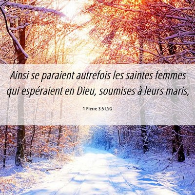 Picture 06 - 1 Pierre 3:5 LSG - Ainsi se paraient autrefois les saintes femmes - Bible Verse Picture