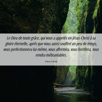 Picture 06 - 1 Pierre 5:10 LSG - Le Dieu de toute grâce, qui vous a appelés en - Bible Verse Picture