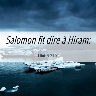Picture 06 - 1 Rois 5:2 LSG - Salomon fit dire à - Bible Verse Picture