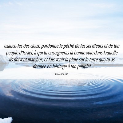 Picture 06 - 1 Rois 8:36 LSG - exauce-les des cieux, pardonne le péché de tes - Bible Verse Picture