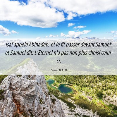Picture 06 - 1 Samuel 16:8 LSG - Isaï appela Abinadab, et le fit passer devant - Bible Verse Picture
