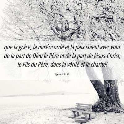 Picture 06 - 2 Jean 1:3 LSG - que la grâce, la miséricorde et la paix soient - Bible Verse Picture