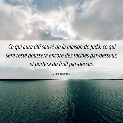 Picture 06 - 2 Rois 19:30 LSG - Ce qui aura été sauvé de la maison de Juda, ce - Bible Verse Picture