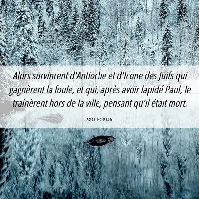 Picture 06 - Actes 14:19 LSG - Alors survinrent d'Antioche et d'Icone des Juifs - Bible Verse Picture