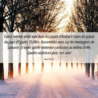 Picture 06 - Amos 3:9 LSG - Faites retentir votre voix dans les palais - Bible Verse Picture