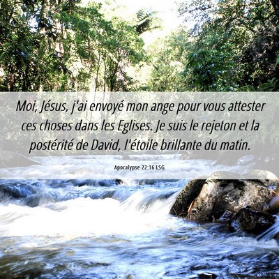 Picture 06 - Apocalypse 22:16 LSG - Moi, Jésus, j'ai envoyé mon ange pour vous - Bible Verse Picture
