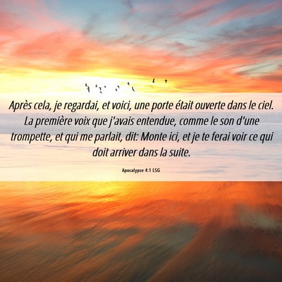 Picture 06 - Apocalypse 4:1 LSG - Après cela, je regardai, et voici, une porte - Bible Verse Picture