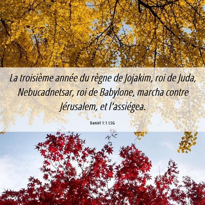 Picture 06 - Daniel 1:1 LSG - La troisième année du règne de Jojakim, roi de - Bible Verse Picture