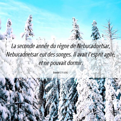 Picture 06 - Daniel 2:1 LSG - La seconde année du règne de Nebucadnetsar, - Bible Verse Picture