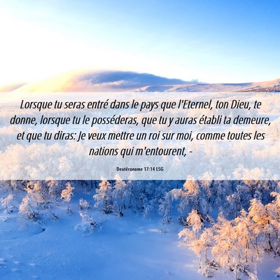 Picture 06 - Deutéronome 17:14 LSG - Lorsque tu seras entré dans le pays que - Bible Verse Picture
