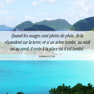 Picture 06 - Ecclésiaste 11:3 LSG - Quand les nuages sont pleins de pluie, ils la - Bible Verse Picture