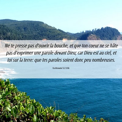 Picture 06 - Ecclésiaste 5:2 LSG - Ne te presse pas d'ouvrir la bouche, et que ton - Bible Verse Picture