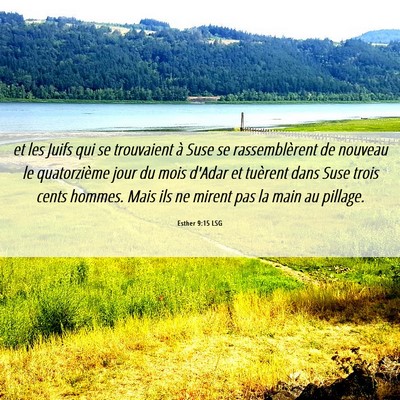 Picture 06 - Esther 9:15 LSG - et les Juifs qui se trouvaient à Suse se - Bible Verse Picture