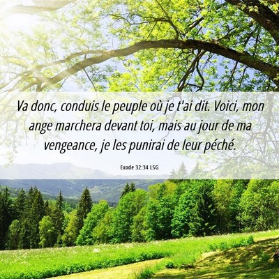 Picture 06 - Exode 32:34 LSG - Va donc, conduis le peuple où je t'ai dit. - Bible Verse Picture