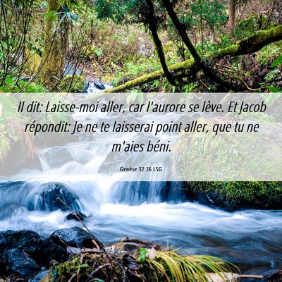 Picture 06 - Genèse 32:26 LSG - Il dit: Laisse-moi aller, car l'aurore se lève. - Bible Verse Picture