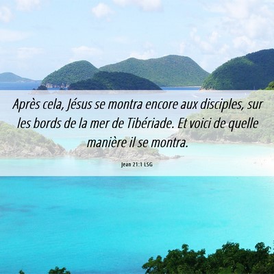 Picture 06 - Jean 21:1 LSG - Après cela, Jésus se montra encore aux - Bible Verse Picture