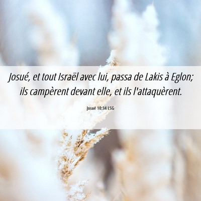 Picture 06 - Josué 10:34 LSG - Josué, et tout Israël avec lui, passa de Lakis - Bible Verse Picture