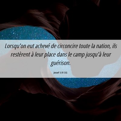 Picture 06 - Josué 5:8 LSG - Lorsqu'on eut achevé de circoncire toute la - Bible Verse Picture