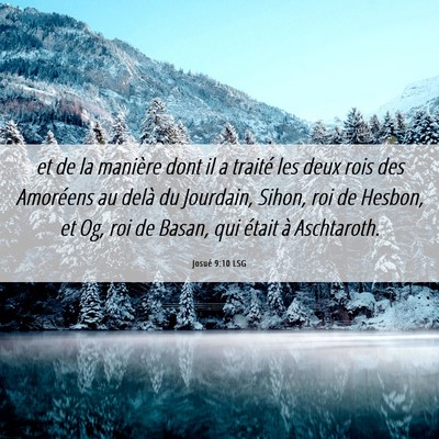 Picture 06 - Josué 9:10 LSG - et de la manière dont il a traité les deux rois - Bible Verse Picture