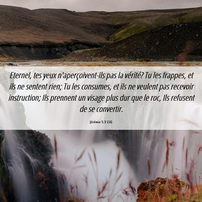 Picture 06 - Jérémie 5:3 LSG - Eternel, tes yeux n'aperçoivent-ils pas la - Bible Verse Picture