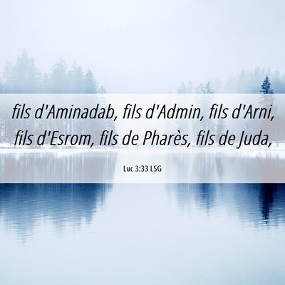 Picture 06 - Luc 3:33 LSG - fils d'Aminadab, fils d'Admin, fils d'Arni, fils - Bible Verse Picture