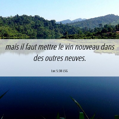 Picture 06 - Luc 5:38 LSG - mais il faut mettre le vin nouveau dans des - Bible Verse Picture
