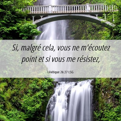 Picture 06 - Lévitique 26:27 LSG - Si, malgré cela, vous ne m'écoutez point et si - Bible Verse Picture