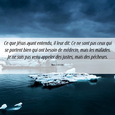 Picture 06 - Marc 2:17 LSG - Ce que Jésus ayant entendu, il leur dit: Ce ne - Bible Verse Picture
