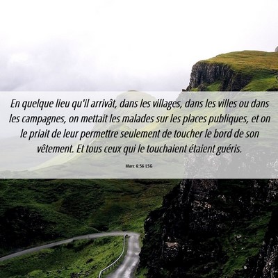 Picture 06 - Marc 6:56 LSG - En quelque lieu qu'il arrivât, dans les - Bible Verse Picture