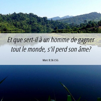 Picture 06 - Marc 8:36 LSG - Et que sert-il à un homme de gagner tout le - Bible Verse Picture