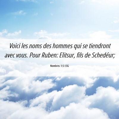 Picture 06 - Nombres 1:5 LSG - Voici les noms des hommes qui se tiendront avec - Bible Verse Picture
