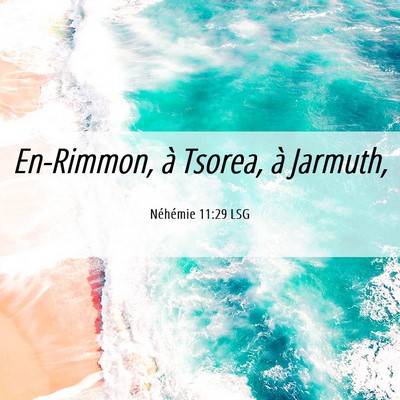 Picture 06 - Néhémie 11:29 LSG - En-Rimmon, à Tsorea, à - Bible Verse Picture